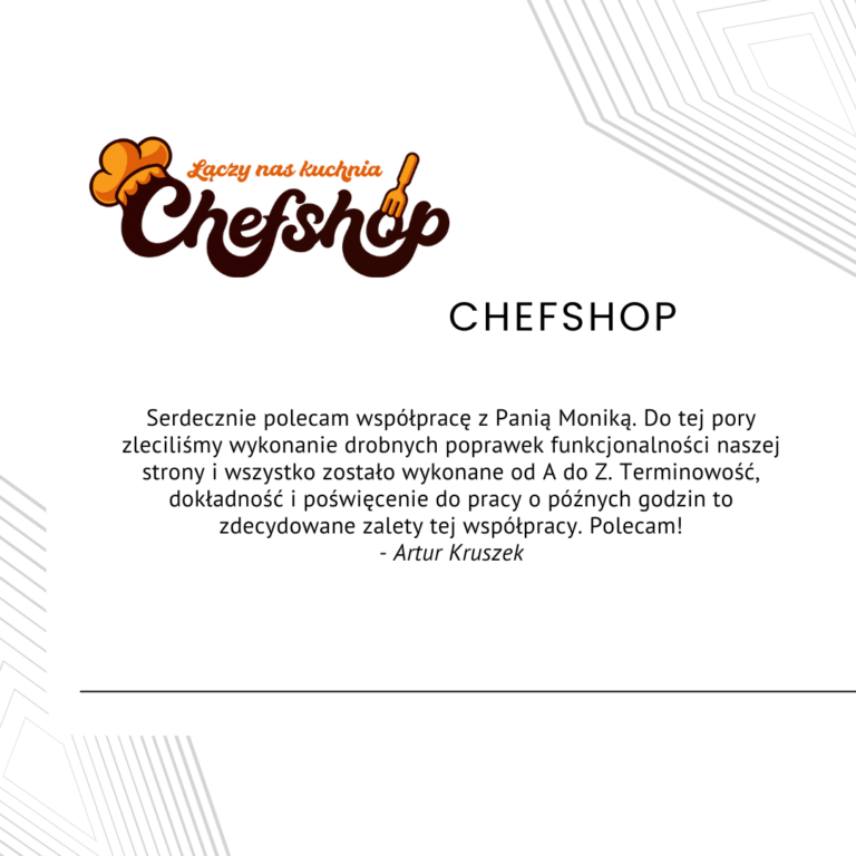Opinia Chefshop