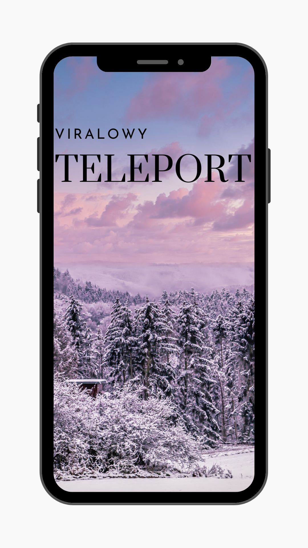 Kadr z wideo: Viralowy reel w z teleportacją w zimowym klimacie