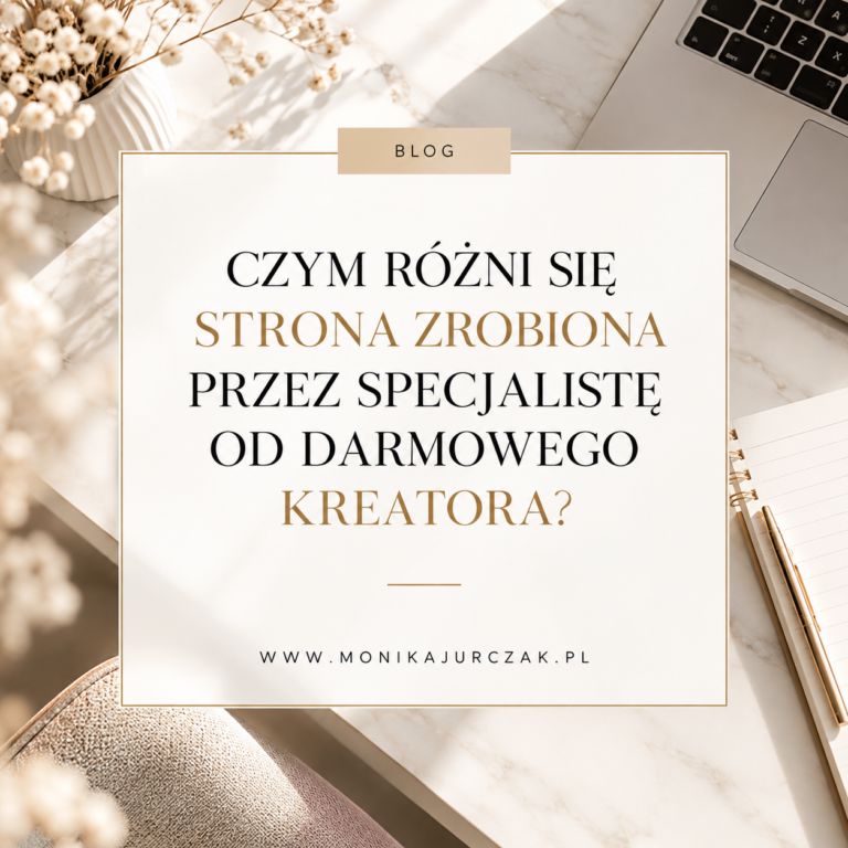 Czym różni się strona zrobiona przez specjalistę od darmowego kreatora?