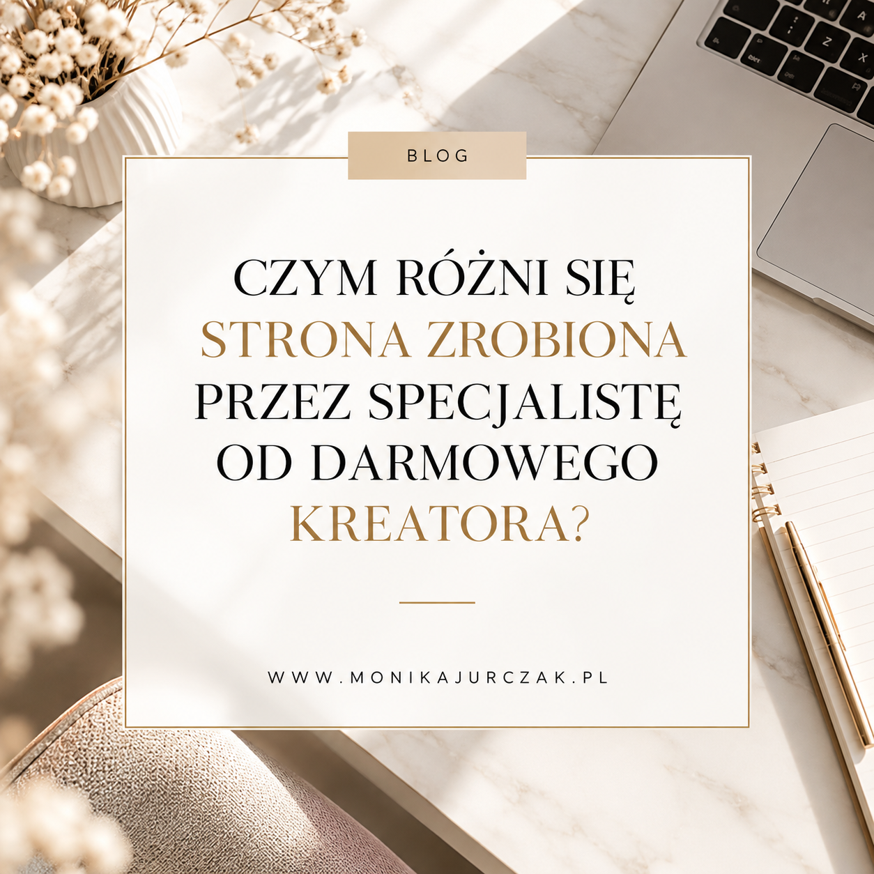 Read more about the article Czym różni się strona zrobiona przez specjalistę od darmowego kreatora?