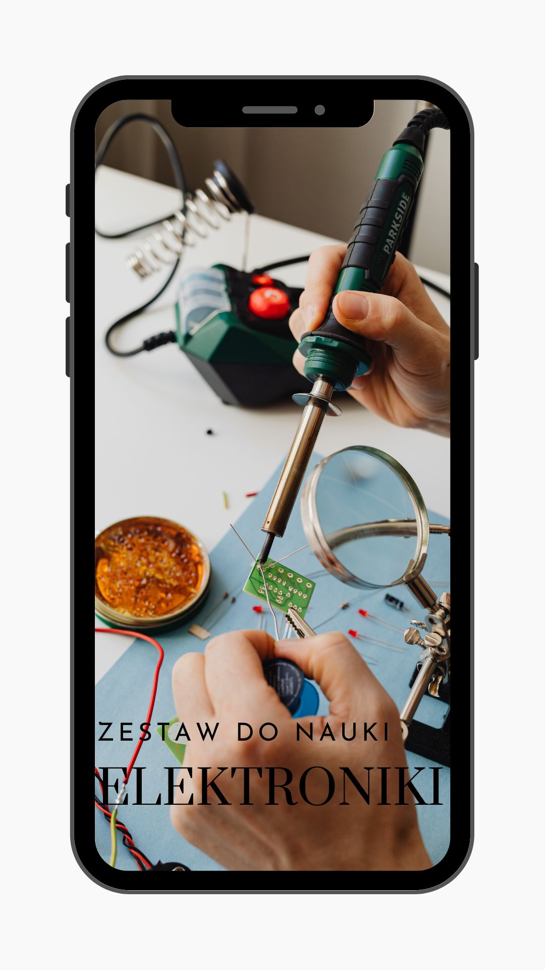 Kadr z wideo: Reel promocyjny do nauki elektroniki